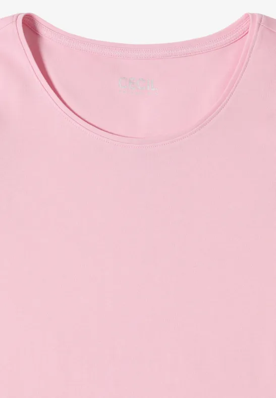 Klassisches Basic-T-Shirt mit Rundhalsausschnitt