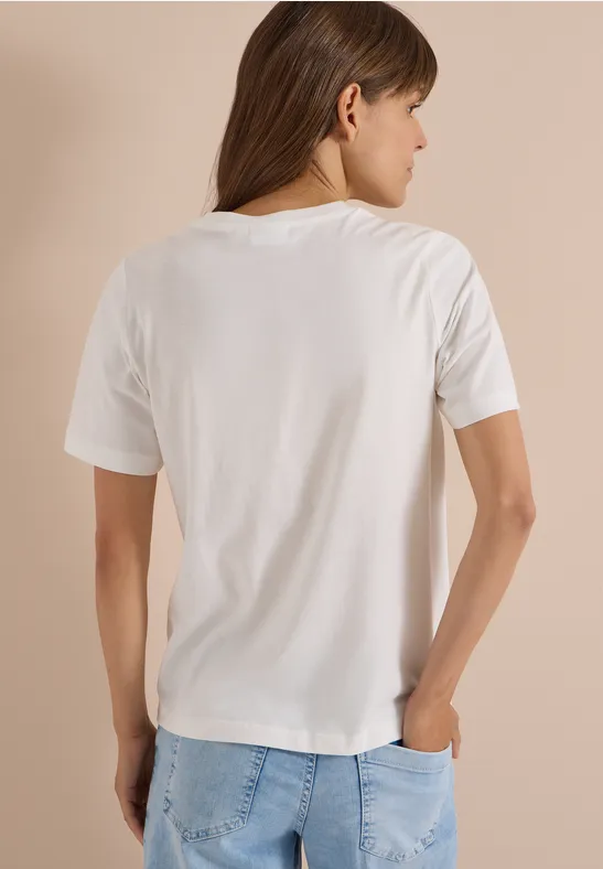Grafik-T-Shirt mit Leoparden-Print