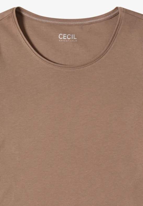 Essentielles T-Shirt mit halbem Arm