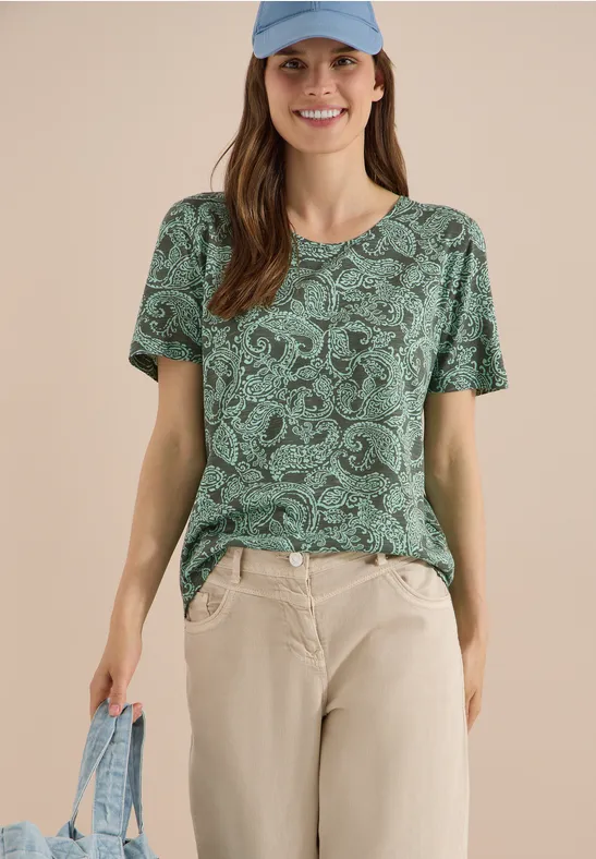 T-Shirt mit Paisley-Print