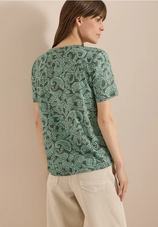 T-Shirt mit Paisley-Print