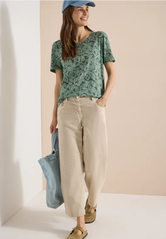 T-Shirt mit Paisley-Print