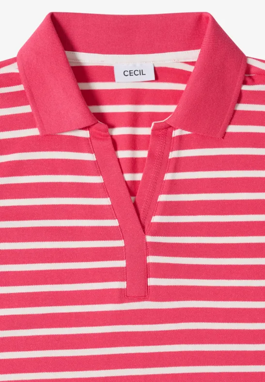 Klassisches gestreiftes Kurzarm-Poloshirt