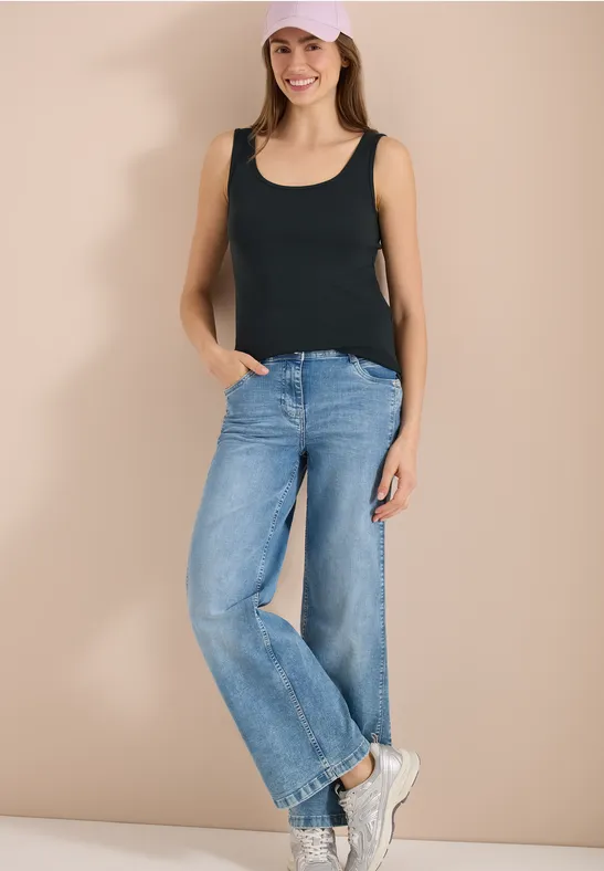 Essenzielles Tanktop aus reiner Baumwolle