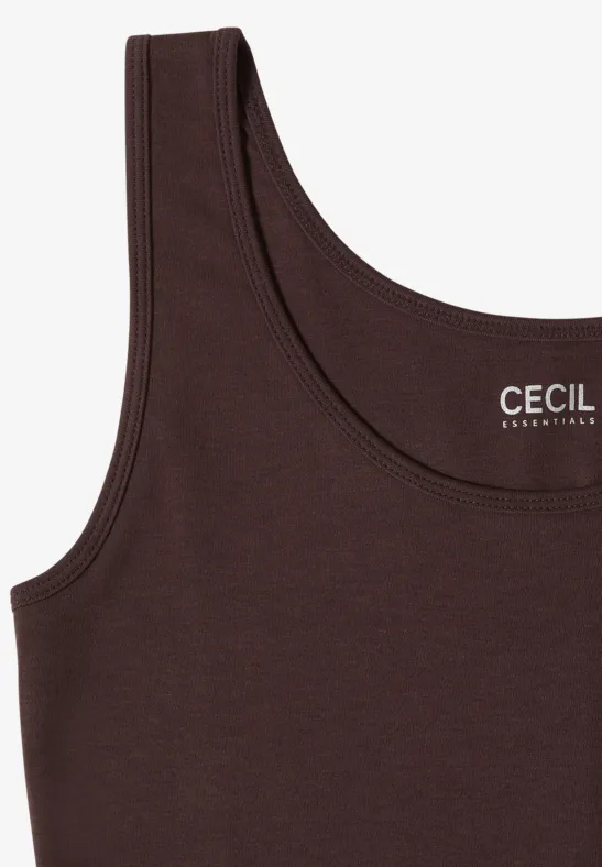 Essentielles Baumwoll-Tanktop mit Rundhalsausschnitt