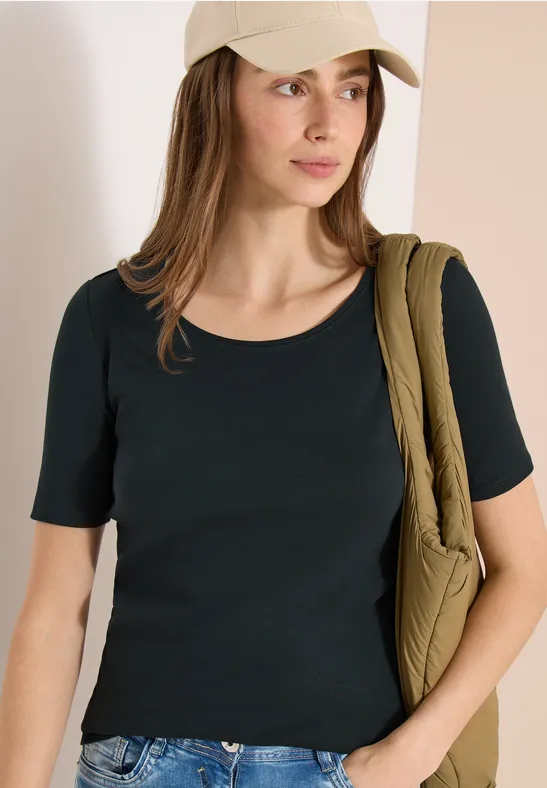 Kurzarm-T-Shirt mit Rundhalsausschnitt