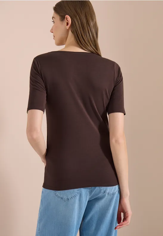 Klassisches T-Shirt mit Rundhalsausschnitt