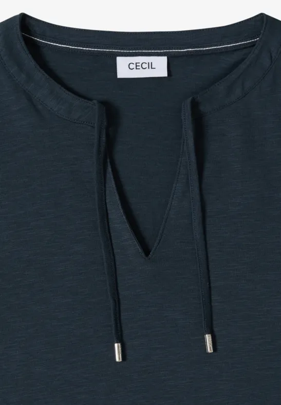 Kurzarmshirt im Tunika-Stil