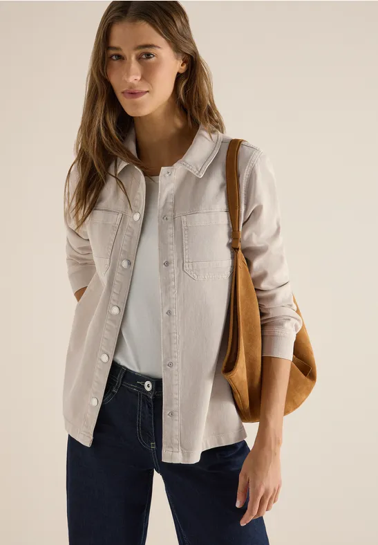 Lässiges Overshirt im Denim-Look