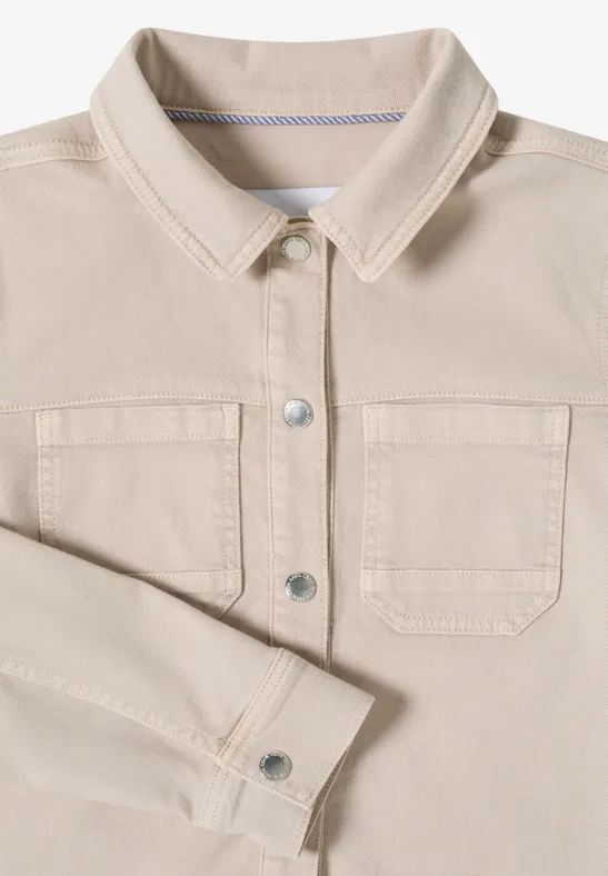 Lässiges Overshirt im Denim-Look
