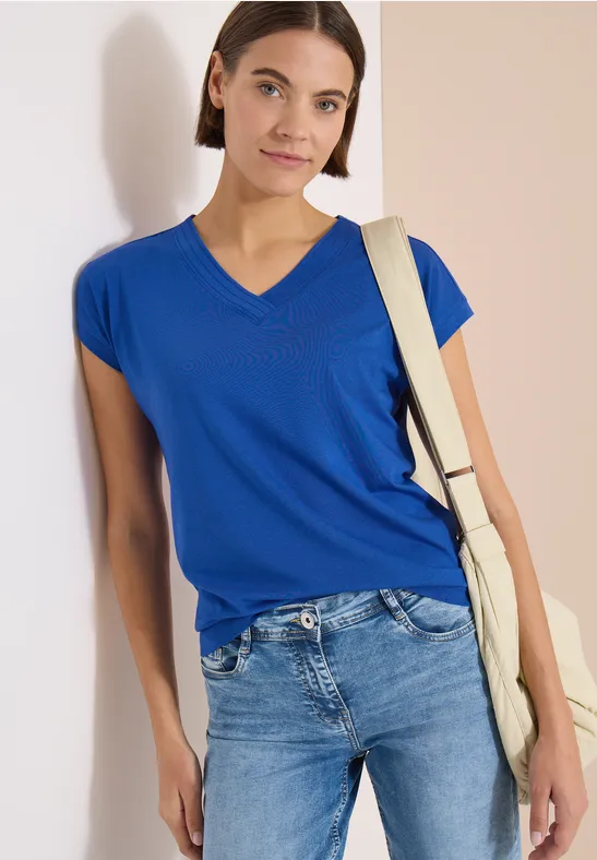 Weiches V-Shirt aus Modal-Mix