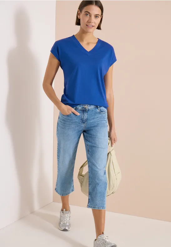 Weiches V-Shirt aus Modal-Mix