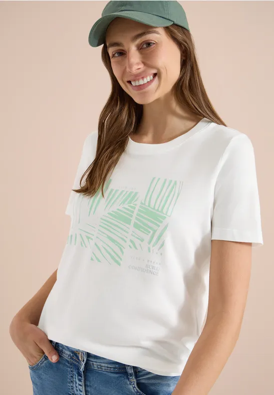 Jersey T-Shirt mit Grafikprint