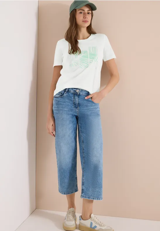 Jersey T-Shirt mit Grafikprint