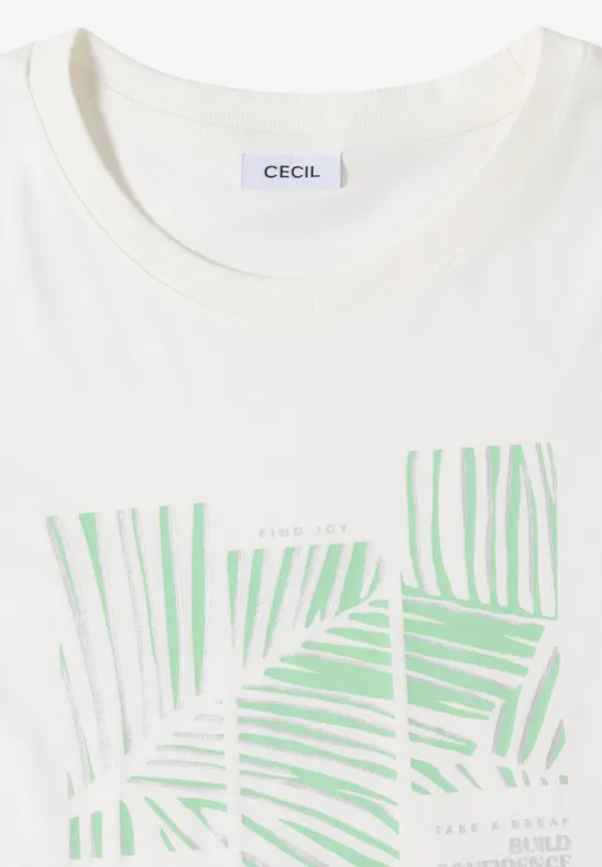 Jersey T-Shirt mit Grafikprint