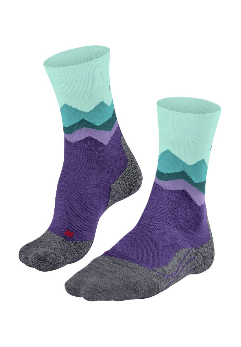 Trekkingsocken mit Berg-Silhouette