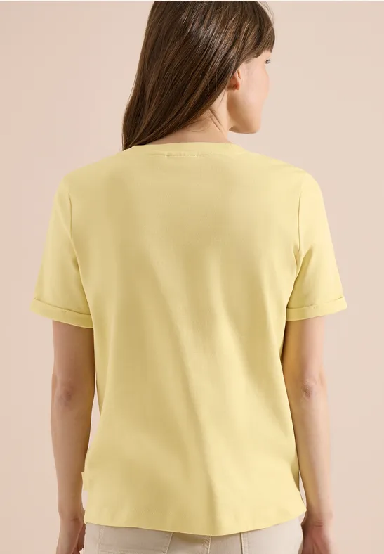 Lässiges Baumwollshirt mit Print