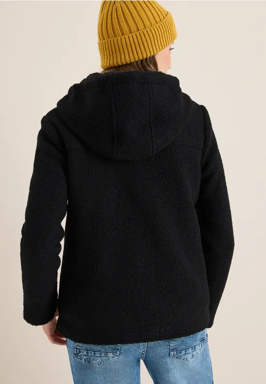 Strukturierte Jacke in Wolloptik