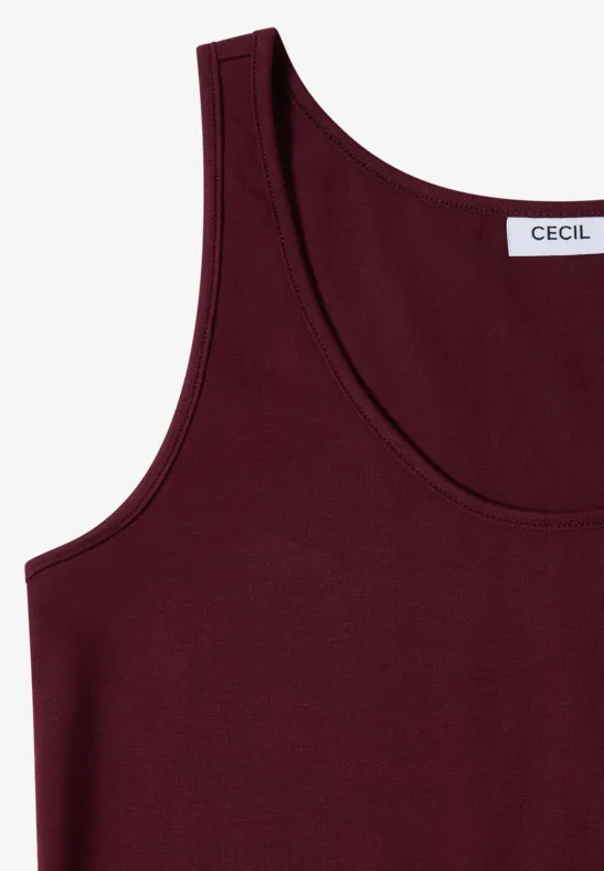 Vielseitiges Unifarbenes Langes Tanktop