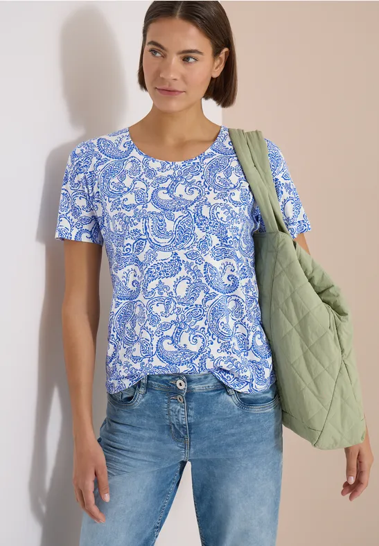 T-Shirt mit Paisley-Print