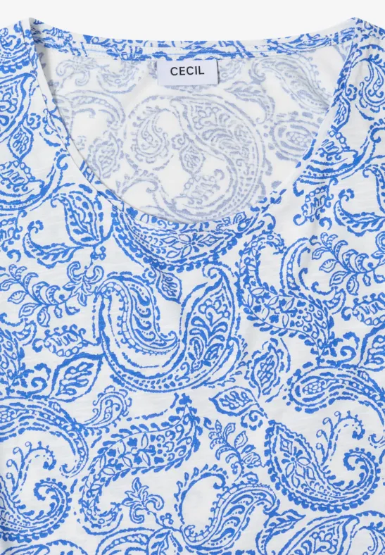 T-Shirt mit Paisley-Print