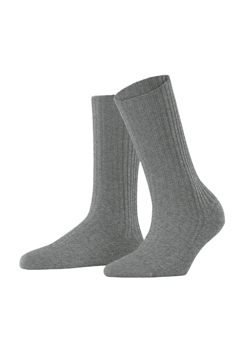 Gemütliche gerippte Wollsocken für Boots