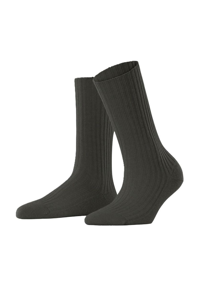 Gerippte Woll- und Kaschmir-Socken