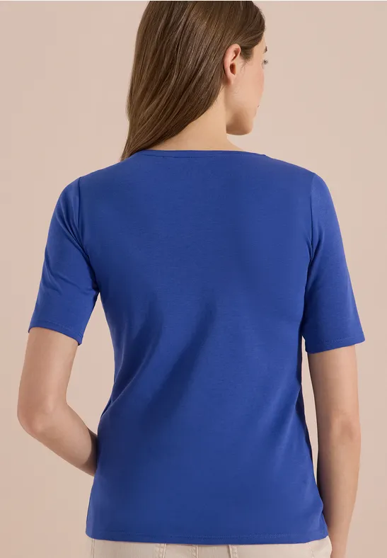 Essentielles Rundhals-T-Shirt aus Baumwolle