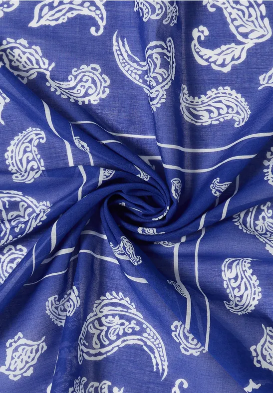 Baumwoll-Bandana mit Paisley-Print