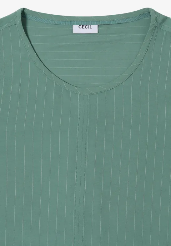 Lässige Viskosebluse mit Tunnelzug