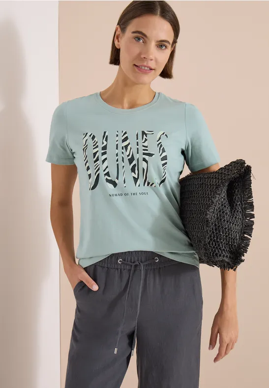 T-Shirt aus Baumwolljersey mit Grafikprint