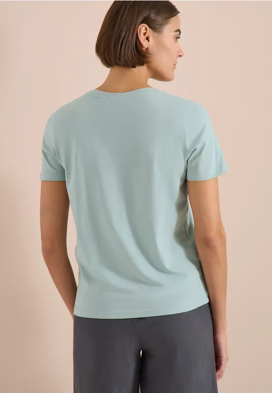 T-Shirt aus Baumwolljersey mit Grafikprint