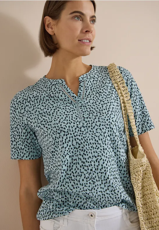 Grafisch gemustertes Tunika Shirt