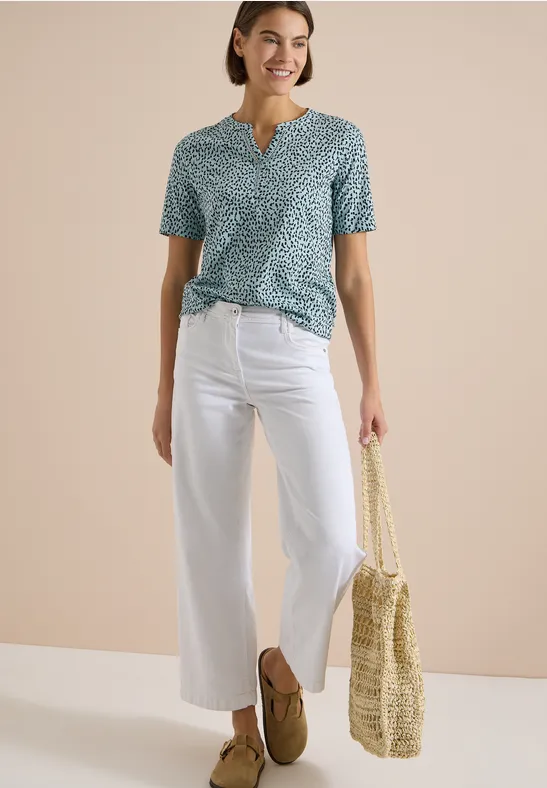 Grafisch gemustertes Tunika Shirt
