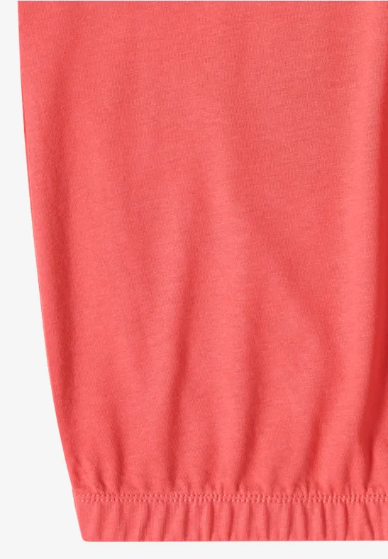 Soft-T-Shirt mit Turn-Up-Ärmeln