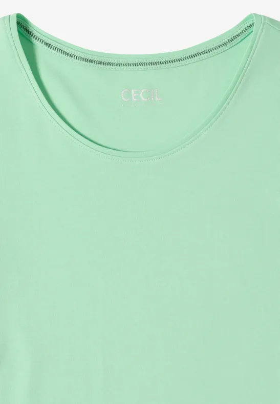 Basic Rundhals T-Shirt mit Halbarm