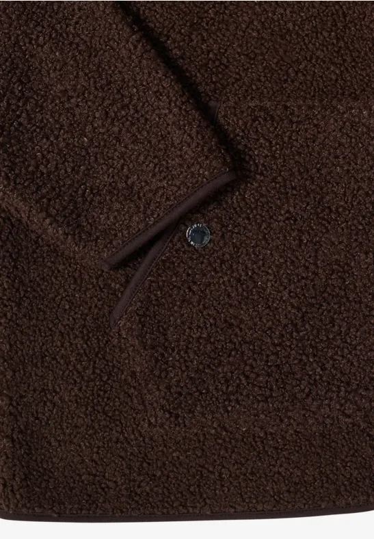 Leichte Teddy-Fleece-Jacke mit Reißverschluss