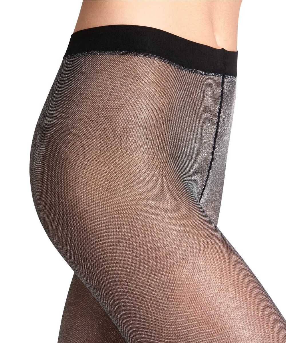 Schimmernde Beinbekleidung mit Lurex-Veredelung