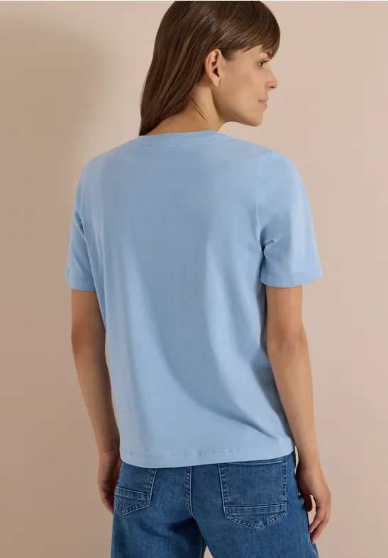 Grafik-T-Shirt mit Leopardenmuster