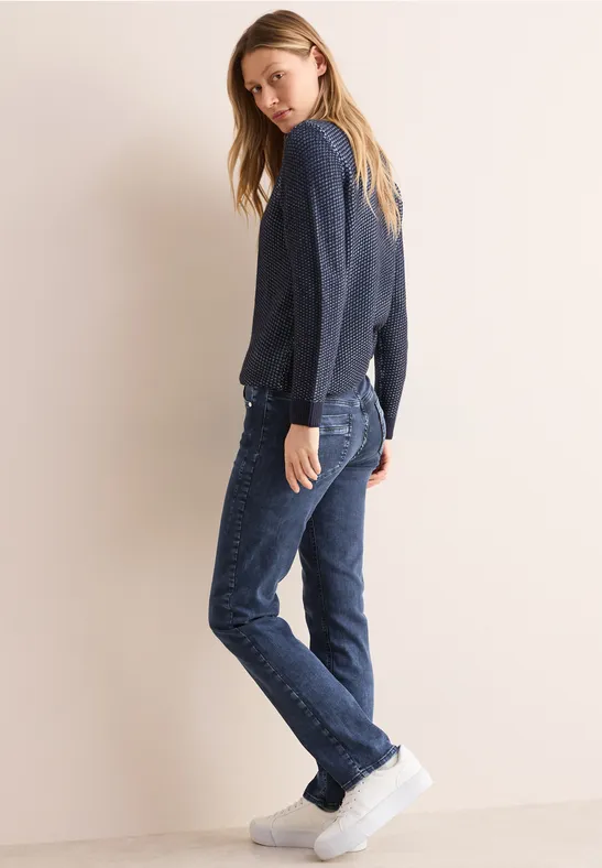 Straight Leg Jeans mit mittlerer Leibhöhe