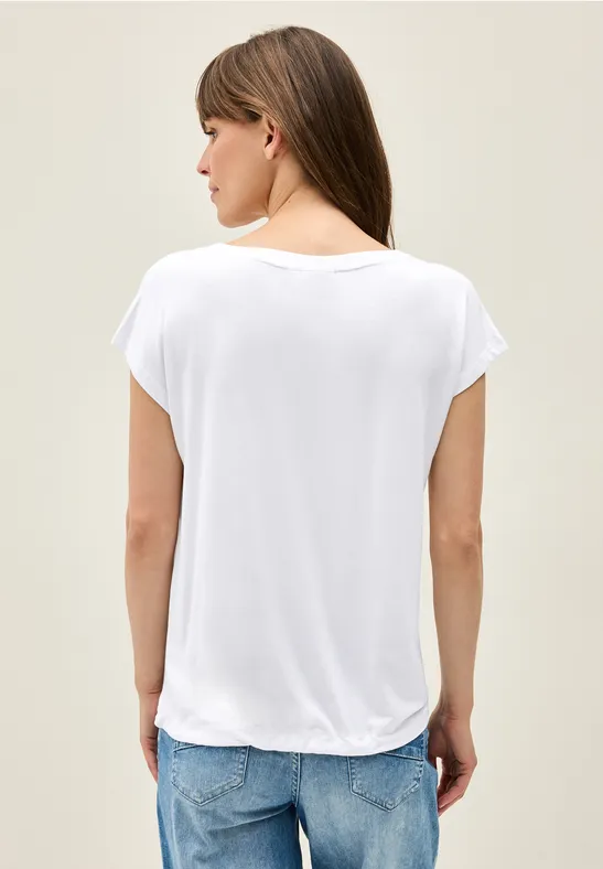 Lockeres V-Neck Shirt mit Cut-Outs