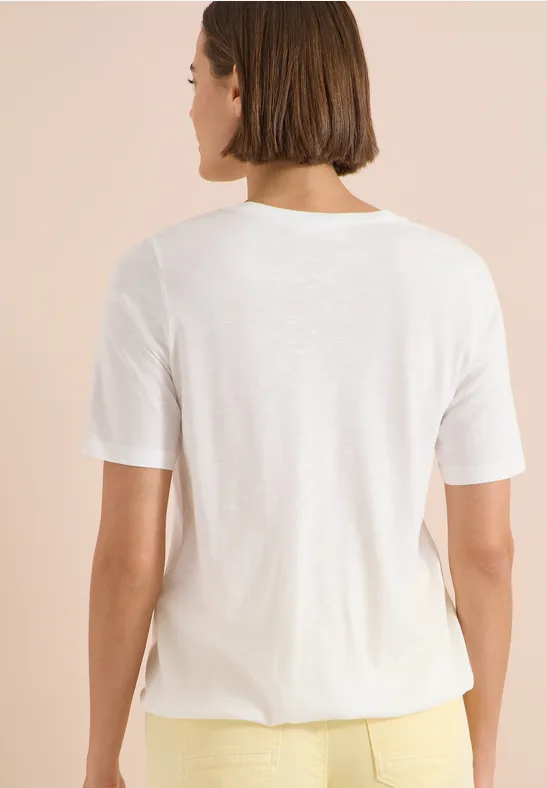 Tunic-Shirt mit V-Ausschnitt