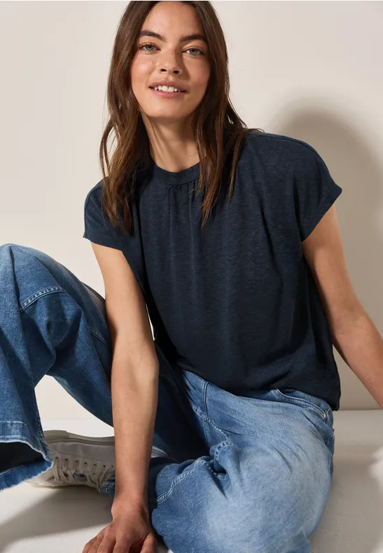 T-Shirt mit Ausbrenner-Muster
