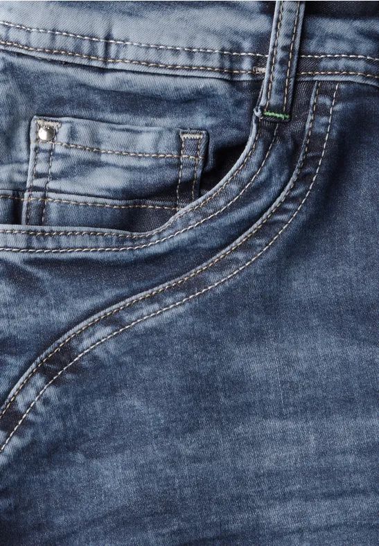 Lässige Slim Fit Capri-Jeans