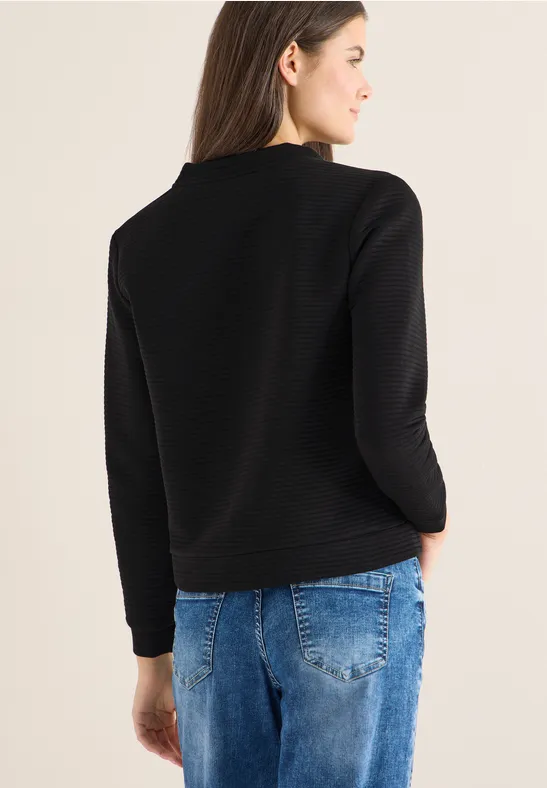 Kurze strukturierte Blousonjacke