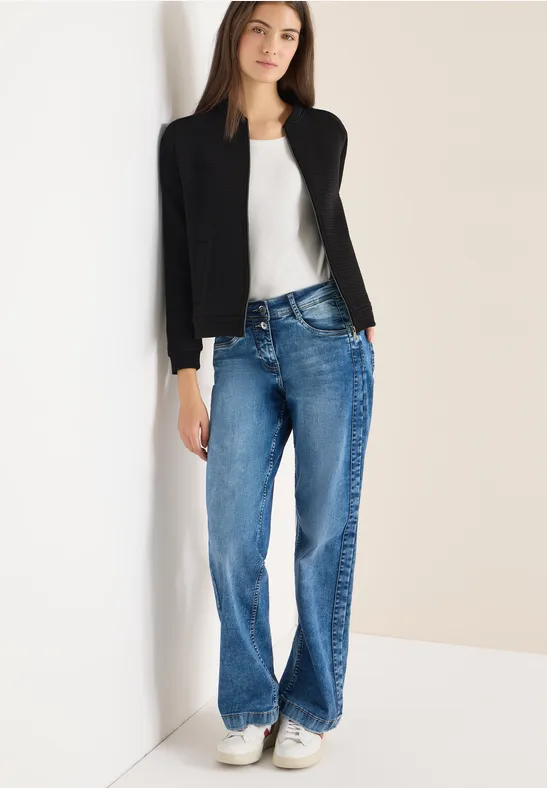 Kurze strukturierte Blousonjacke
