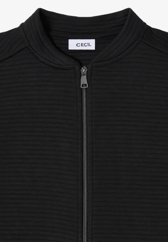 Kurze strukturierte Blousonjacke