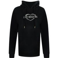Baumwoll-Kapuzenpullover mit Herz-Logo