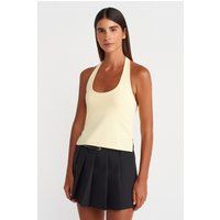 Minimalistisches Halterneck-Top aus Jersey