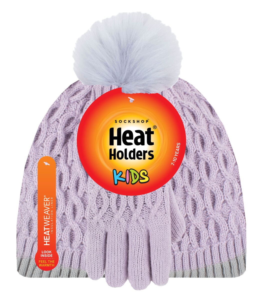 Thermo-Strickset aus Mütze und Handschuhen